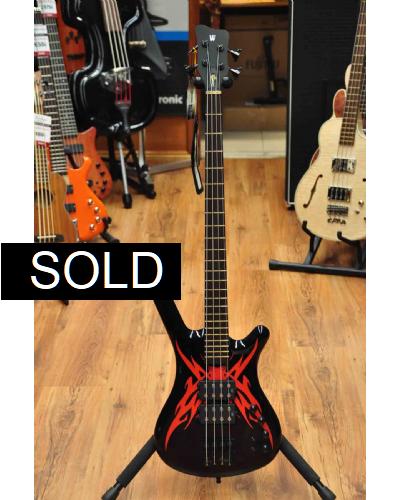 Warwick Corvette $$ SE TRIBAL BLACK & RED